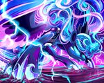  2017 absurd_res blue_eyes blue_theme crown electricity equine female friendship_is_magic glowing hi_res horn jadedjynx jewelry magic mammal my_little_pony necklace princess_luna_(mlp) solo sparkles winged_unicorn wings 