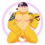  2017 4_fingers alpha_channel anthro balls bandanna chaps feet flaccid front_view hollo_nut humanoid kneeling koopa koopa_troopa koopaling male mario_bros muscular muscular_male nintendo nipple_piercing nipples nude partially_retracted_foreskin penis penis_tip piercing reptile roy_koopa scalie simple_background solo tattoo transparent_background turtle uncut video_games 