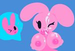  2017 anthro areola big_breasts big_ears blue_background breasts cum cum_in_mouth cum_inside cum_on_breasts cum_on_face cum_on_penis duo erection eyelashes fellatio female first_person_view fur hand_on_breast holding_breast humanoid_penis lagomorph looking_at_viewer male male/female mammal mark_m nipples nude one_eye_closed open_mouth oral orgasm penis pink_fur pink_nose rabbit sex simple_background solo_focus speech_bubble titfuck 