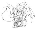  anthro bat big_breasts big_penis bigdad breasts canine chibi clothed clothing duo erection female fingerless_gloves fox gloves greyscale handjob huge_penis humanoid_penis male male/female mammal miles_prower monochrome nipples open_jacket open_mouth pants_down partially_clothed penis rouge_the_bat sex smile sonic_(series) 
