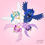  big_breasts blue_eyes blush breasts equine friendship_is_magic horn looking_at_viewer mammal my_little_pony pregnant princess_cadance_(mlp) princess_celestia_(mlp) princess_luna_(mlp) purple_eyes symplefable twilight_sparkle_(mlp) wings 
