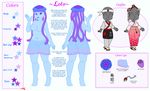  amithyst_stonewall_(artist) breasts clothed clothing english_text featureless_breasts female humanoid jellyfish lolo_(character) marine model_sheet purple_eyes simple_background tentacles text topless 