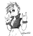  2017 anthro breasts clothing doggomeatball equine female friendship_is_magic hair horn horse mammal my_little_pony pony punk rarity_(mlp) rock smile solo 