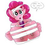  &lt;3 &lt;3_eyes 2015 anthro anthrofied big_breasts blush breasts cum dialogue doggie999 duo earth_pony english_text equine erection female friendship_is_magic hair hi_res horse huge_breasts looking_at_viewer male male/female mammal my_little_pony nipples open_mouth penis pink_hair pinkie_pie_(mlp) pony sex simple_background solo_focus text titfuck white_background 