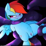  2016 anal anal_penetration angry black_background blue_feathers blue_fur bound clitoris cutie_mark equine feathered_wings feathers female feral forced friendship_is_magic fur hair hi_res mammal multicolored_hair multicolored_tail my_little_pony neighday pegasus penetration pussy rainbow_dash_(mlp) rainbow_hair rainbow_tail sex simple_background solo tentacles wings 