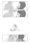  1girl america_(hetalia) axis_powers_hetalia comic couple greyscale hetero kiss monochrome rinrinpanda silent_comic vietnam_(hetalia) 