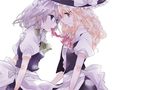  bad_id bad_pixiv_id blush eye_contact izayoi_sakuya kirisame_marisa looking_at_another messy_hair mouth_hold multiple_girls poprication ribbon ribbon_in_mouth touhou yuri 