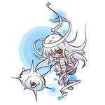  bandages gen_3_pokemon hitec long_hair moemon mummy personification pokemon pokemon_(creature) red_eyes silcoon very_long_hair white_hair 