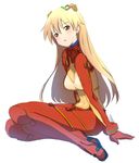  3381cm arm_support bad_id bad_pixiv_id blonde_hair bodysuit brown_eyes evangelion:_2.0_you_can_(not)_advance long_hair multicolored multicolored_bodysuit multicolored_clothes neon_genesis_evangelion orange_bodysuit plugsuit rebuild_of_evangelion red_bodysuit shikinami_asuka_langley simple_background sitting solo souryuu_asuka_langley test_plugsuit yokozuwari 