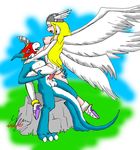  angewomon digimon flamedramon tagme 