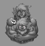  2017 anthro biceps canine clothing feline fur hi_res lion male mammal muscular muscular_male shirt tank_top wolf wolfmalro 