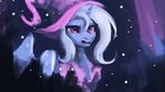  2017 abstract_background equine female feral friendship_is_magic hair hat hi_res horn looking_at_viewer mammal my_little_pony paperdrop purple_eyes solo trixie_(mlp) unicorn wizard_hat 