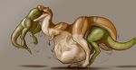  alovion anal_vore cannibalism dinosaur feral rothar same_size theropod tyrannosaurus_rex vore 