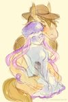  breasts clothed clothing cowboy equine female hat horse humanoid internal jellyfish lemlem97_(artist) lolo_(character) looking_pleasured male mammal marine masturbation nipples penetration penis sex_toy simple_background solo tentacles topless translucent 