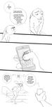  2017 anthro bed bedding black_and_white blanket breasts canine cellphone clothed clothing comic dialogue dipstick_ears disney duo english_text featureless_breasts featureless_crotch female fox holding_object holding_phone judy_hopps lagomorph male mammal monochrome nick_wilde nude phone pillow rabbit spintherella text topless zootopia 