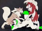  anal anthro anthro_on_anthro anthro_on_feral arctic_fox bestiality blue_eyes canine demidelerious feral fox fur green_fur green_hair group group_sex hair interspecies kil&oslash; knot lycanroc male male/male mammal midday_lycanroc midnight_lycanroc nintendo oral pentacle pok&eacute;mon pok&eacute;philia red_eyes sex spitroast tattoo threesome video_games white_fur 