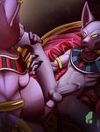  anal anal_penetration anthro anthro_on_anthro bed beerus brothers cat champa dragon_ball dragon_ball_super feline halphyos holding_leg incest looking_pleasured male male/male mammal penetration penis sex sibling 