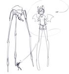  2017 anthro bat_pony bat_wings equine fan_character female long_legs mammal membranous_wings my_little_pony nolegs_(oc) ranged_weapon replica_(artist) rocket rocket_launcher strider strider_(species) tall weapon wings 