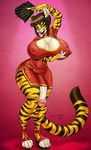  baojun big_breasts big_penis breasts chinese feline folding_fan herm intersex jilo mammal penis tiger 