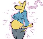  cameroo gender_transformation kangaroo mammal marsupial pregnant transformation 