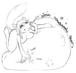  4_toes abdominal_bulge belly big_belly blush breasts bubbly bulge burping canine digestion digital_media_(artwork) female fox glitch- glitchworks maia_grant mammal multiple_prey nude oral_vore patting simple_background struggling toes vore 