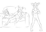  bojack_horseman bottomless cervine charlotte_moore clothed clothing clothing_lift daughter deer dress dress_lift female incest line_art mammal mother mother_and_daughter parent penny_carson pussy sex sweat tribadism unknown_artist 
