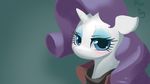  16:9 2016 blue_eyes bluedrg19 clothed clothing equine eyeshadow female feral friendship_is_magic hair half-closed_eyes horn long_hair looking_at_viewer makeup mammal my_little_pony purple_hair rarity_(mlp) smile solo unicorn 