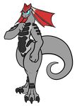  2017 3_toes anthro artist digital_media_(artwork) divinity:_original_sin_2 female flat_chested lizard nude reptile scalie solo toes trout_(artist) wide_hips 