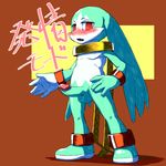  balls blush cute_fangs giga_(artist) king_of_sorrow klonoa_(series) looking_at_viewer male open_mouth penis red_eyes solo 