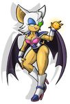  &lt;3 2017 anthro armor asymmetrical bat boots breasts clothed clothing dragon_ball dragon_ball_z dragonballs eyewear female fingerless_gloves footwear fully_clothed gloves high_heels mammal molochtdl ring rouge_the_bat saiyan_armor scouter shoes shoulder_pad sonic_(series) wide_hips wings 
