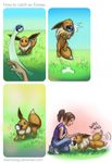  ambiguous_gender ball comic eevee human mammal nintendo pok&eacute;mon risachantag video_games 