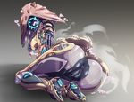  alien anus big_butt breasts butt eyeless female grey_background ivara_(warframe) mouthless nipples not_furry pochincoff pussy simple_background solo video_games warframe ポチンコフ_(artist) 