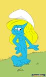  blue_skin female humanoid smurf smurfette the_smurfs 