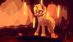  animated blinking cutie_mark detailed_background equine fan_character female feral horn loop mammal my_little_pony rodrigues404 solo standing unicorn 