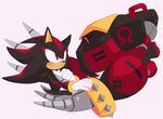  2017 anthro clothing e-123_omega fur gloves hedgehog machine male mammal motobug robot shadow_the_hedgehog sonic_(series) toony 