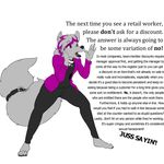  acethebigbadwolf anthro artie canine collar digital_media_(artwork) female jewelry mammal text wolf 