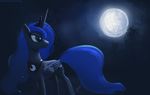  2011 crown equine female feral friendship_is_magic horn horse mammal moon my_little_pony night nude pony princess_luna_(mlp) raikoh-illust smile solo standing tree winged_unicorn wings 