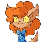  :3 alpha_channel anthro bow brown_fur canine clothing cute_fangs dress eyelasehs female fur ghoul_school hair mammal orange_hair scooby-doo_(series) solo tjpones were werewolf winnie_werewolf yellow_eyes 