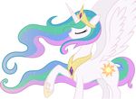  2012 all_fours alpha_channel bronyfang crown equine eyes_closed female feral friendship_is_magic gem horn horse mammal my_little_pony nude pony princess_celestia_(mlp) simple_background solo tim015 transparent_background winged_unicorn wings 