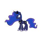  equine friendship_is_magic horn horse mammal ms_paint my_little_pony pony princess_luna_(mlp) smile standing winged_unicorn wings 