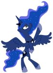  2011 alpha_channel crown equine female feral friendship_is_magic frown horn horse jamy-jamy mammal my_little_pony nude pony pose princess_luna_(mlp) simple_background solo standing transparent_background winged_unicorn wings 