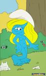  blue_skin humanoid smurf smurfette the_smurfs zerotoons 