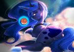  bakki blue_eyes blue_hair cutie_mark equine feathered_wings feathers food friendship_is_magic hair horn mammal my_little_pony princess_luna_(mlp) smile winged_unicorn wings 