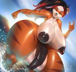  absurd_res anthro balls big_balls big_breasts big_penis breasts dickgirl galaxxxart half-erect hi_res huge_balls huge_breasts humanoid_penis hyper hyper_balls hyper_thighs intersex long_foreskin looking_at_viewer mammal nipples nude penis precum red_panda smile solo standing thick_thighs uncut voluptuous wide_hips 