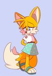  2017 anthro canine fox mammal miles_prower simple_background solo sonic_(series) springs_rings video_games 