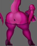  anthro bra breasts butt clothing eyeless female interstellar_demon_stripper legwear open_mouth panties reptile rick_and_morty scalie side_boob solo spike_(disambiguation) standing stockings teeth tongue underwear unknown_artist 