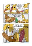  absurd_res anthro anthrofied areola baaleze balls blush breasts colored comic cum cum_in_mouth cum_inside cum_on_breasts cum_on_face eevee eeveelution erection fellatio female forest handjob hi_res jolteon male male/female male_penetrating nintendo on_top oral penetration pok&eacute;mon pussy redoxx reverse_cowgirl_position sex tree vaginal vaginal_penetration video_games 