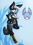  anthro black_nose breasts canine clothed clothing detailed_background digital_media_(artwork) female infinitedge2u mammal smile solo wide_hips wolf 