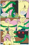  anthro anthrofied anus bent_over big_breasts breasts comic cutie_mark dekomaru dock duo english_text equine female fluttershy_(mlp) friendship_is_magic fur hair huge_breasts mammal my_little_pony nipples pegasus penetration pink_hair pubes pussy spread_pussy spreading text thehotroom vaginal vaginal_penetration wings yellow_fur yellow_nipples yellow_wings 