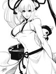  1girl breasts cleavage large_breasts long_hair majikina_mina navel samurai_spirits underboob 